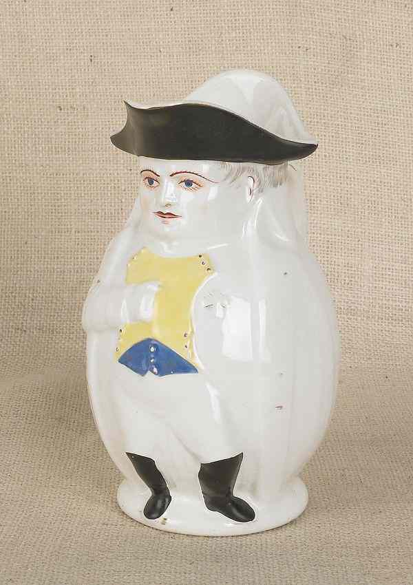 Appraisal: Alfred Evans Philadelphia Pennsylvania ceramic pitcher of Napoleon th c