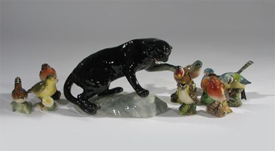 Appraisal: Puma on a Rock' model no a Beswick Pottery figure