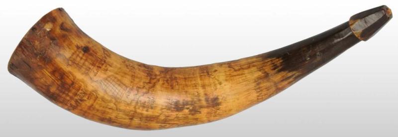 Appraisal: Early New York Map Powder Horn Description With primitive engravings