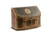 Appraisal: LEATHER DESKTOP BOX - th c French leather covered desktop