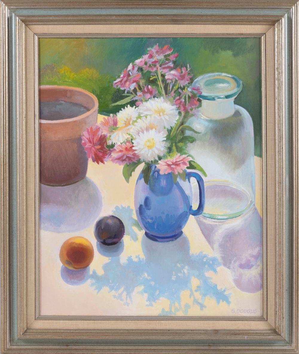 Appraisal: SHERRI DOUGLIS CAPE COD MASSACHUSETTS TH ST CENTURY STILL LIFE