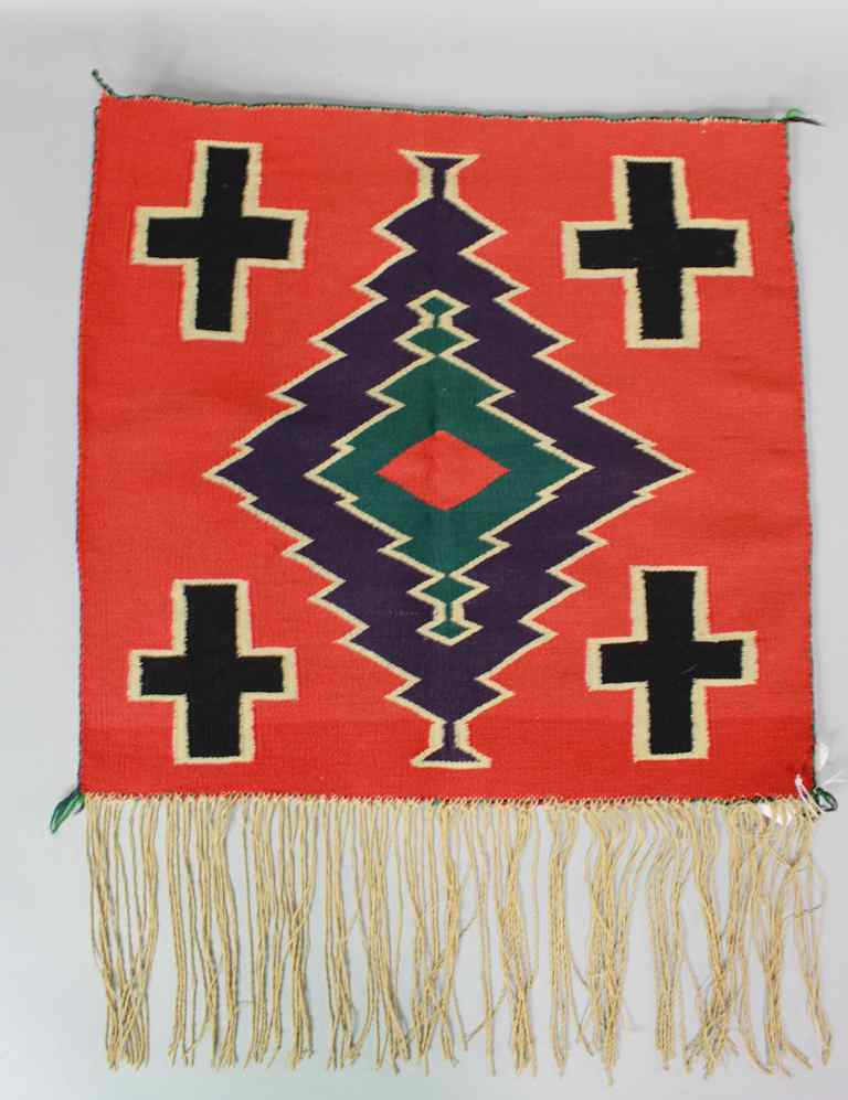 Appraisal: NATIVE AMERICAN RUG POSSIBLY TH CENTURY Navajo tribal textile with