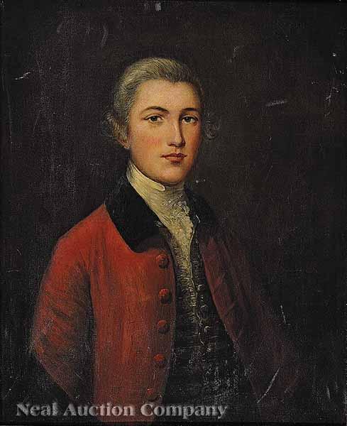 Appraisal: Attributed to Gainsborough Dupont English - Portrait of Colonel Hamilton