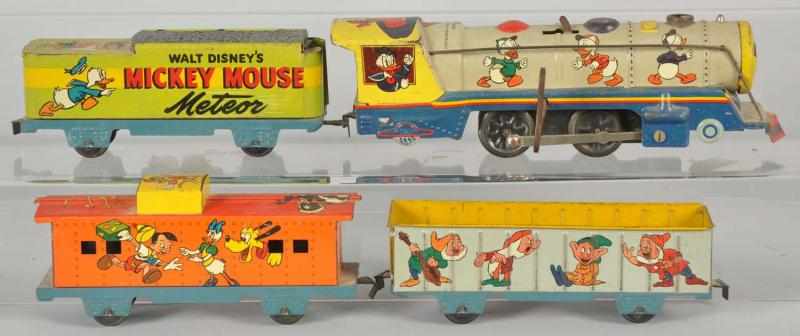 Appraisal: Tin Marx Walt Disney Meteor Wind-Up Train Set American O-gauge