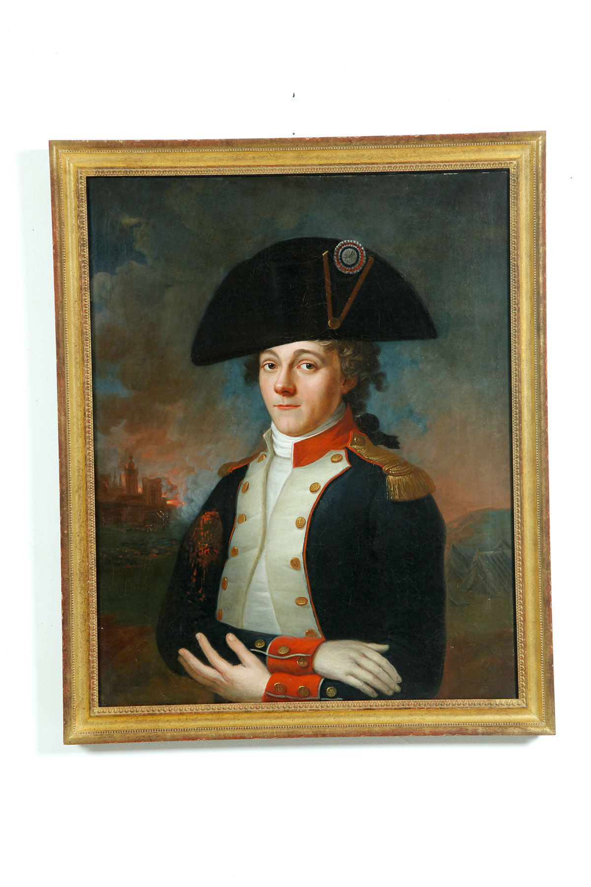 Appraisal: PORTRAIT OF A FRENCH OFFICER FRENCH SCHOOL LATE TH-EARLY TH