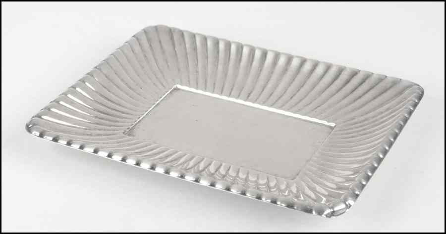 Appraisal: REED BARTON STERLING SILVER TRAY With a fluted edge Depth