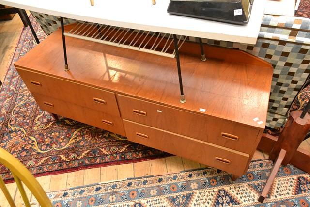 Appraisal: A 'S TEAK FOUR DOOR SIDEBOARD