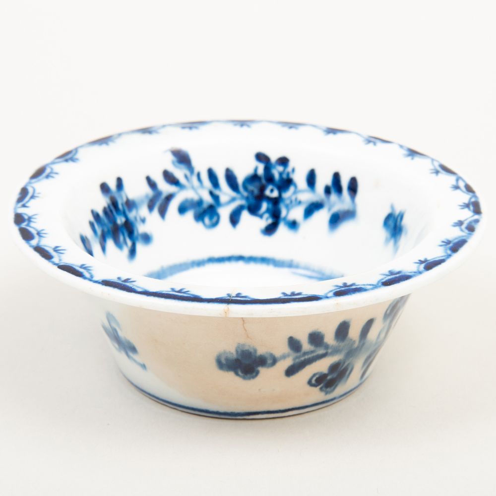 Appraisal: Lowestoft Blue and White Porcelain Patty Pan in diam Sotheby's