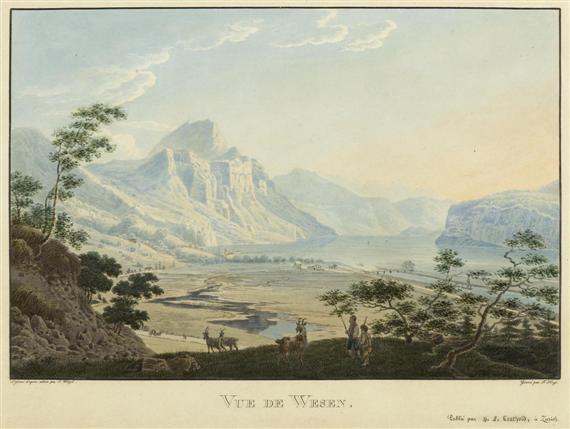 Appraisal: CANTON OF GLARUS -Franz Hegi after Johann JakobWetzel circa Vue