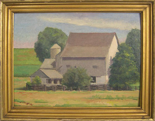 Appraisal: Wheeler Page American th c oil on board titled Okie