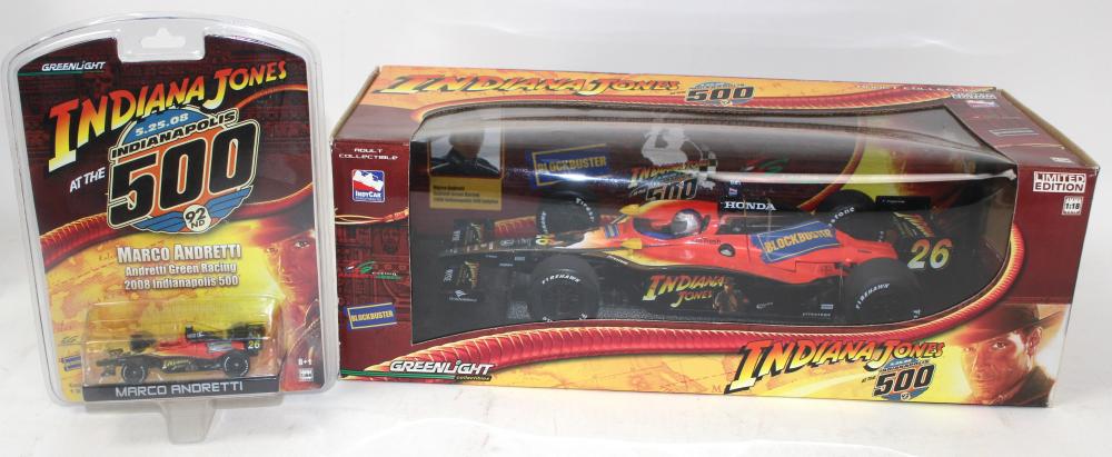 Appraisal: MARCO ANDRETTI INDIANA JONES LIMITED EDITION GREENLIGHT DIECAST CARSMarco Andretti