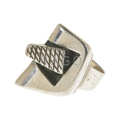 Appraisal: MARGARET DE PATTA - Sterling silver ring San Francisco ca