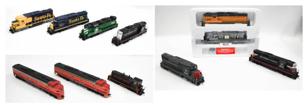 Appraisal: COLLECTION OF TEN HO GAUGE TRAIN ENGINES including Proto series