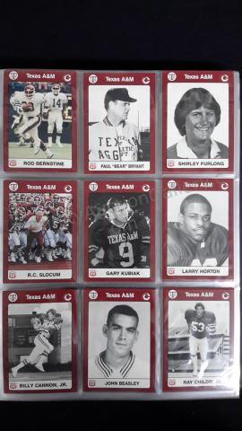 Appraisal: - Texas A M Aggie Sports Card Collection Sponcered by