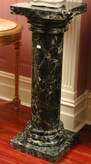 Appraisal: A LARGE MARBLED PEDESTAL cm high