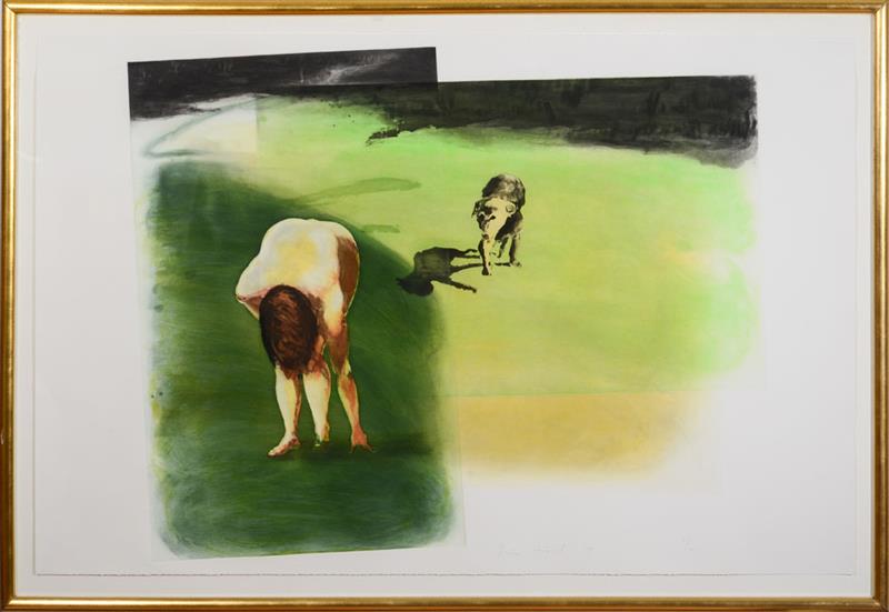 Appraisal: ERIC FISCHL b UNTITLED Aquatint in colors on wove paper