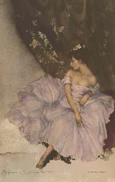 Appraisal: AFTER SIR WILLIAM RUSSELL FLINT'The Pink Frock' and 'The Mauve