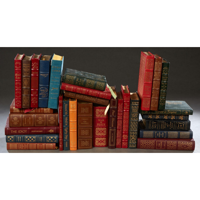 Appraisal: Twenty-Nine Piece Set of Leather Bound Collector's Edition Illustrated Books