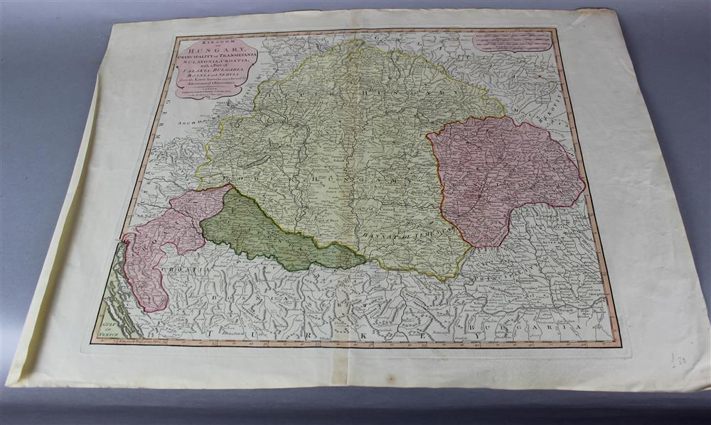 Appraisal: GROUP OF FOUR MAPS OF EASTERN EUROPE AND TURKEY including