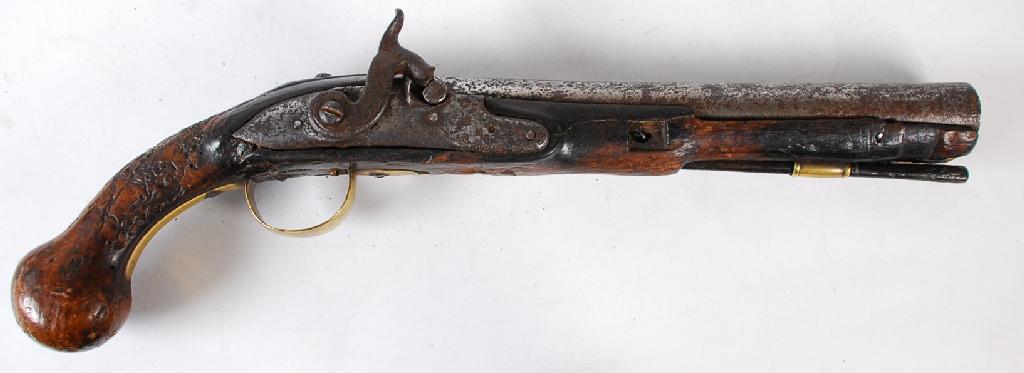 Appraisal: LATE EIGHTEENTH EARLY NINETEENTH CENTURY BLUNDERBUSS PISTOL with steel barrel