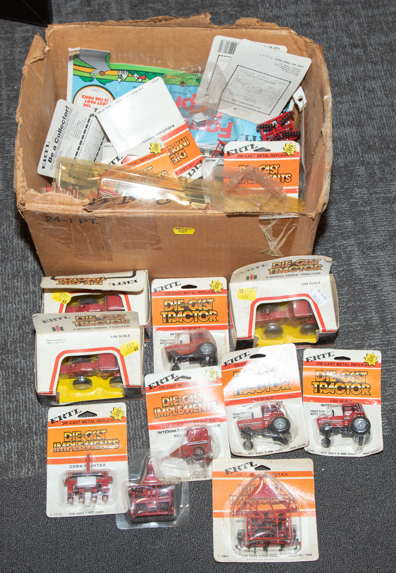 Appraisal: ASSORTED ERTL DIECAST FARM TOYS Most in original packaging