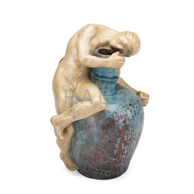 Appraisal: JAMES VIBERT - EMILE MULLER ET CIE Glazed ceramic jug