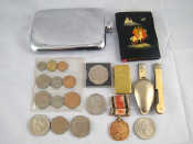 Appraisal: A mixed lot comprising a vintage Zippo lighter a WWI