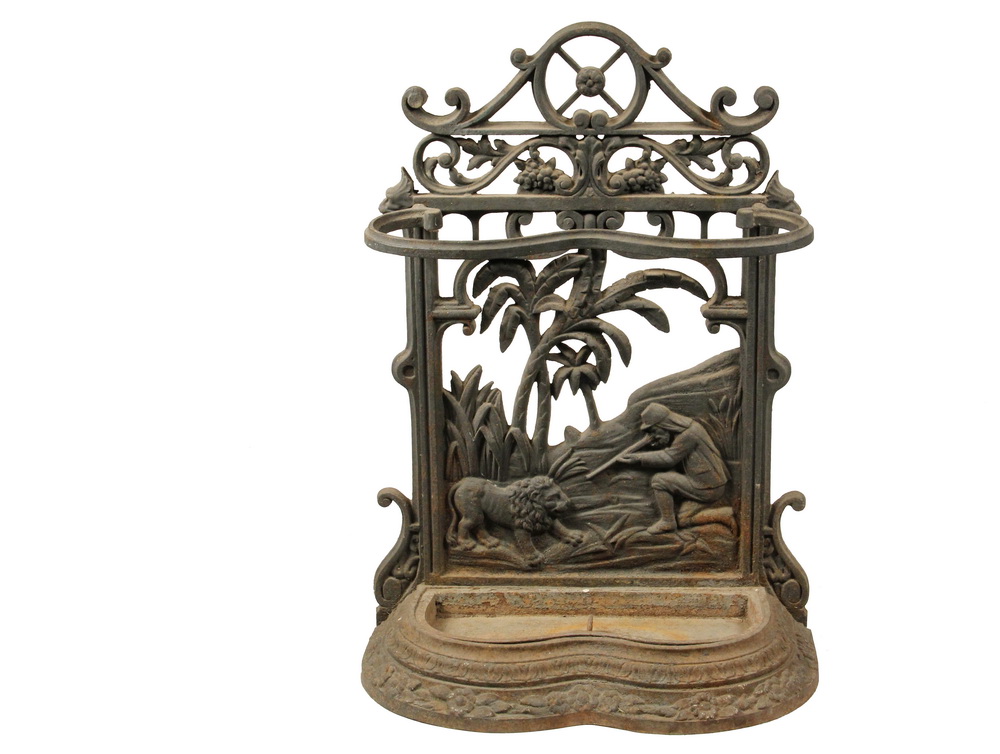 Appraisal: CAST IRON UMBRELLA STAND - Mid th c Continental Stand