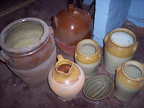 Appraisal: A pair of stoneware storage jars by Powell Bristol cm