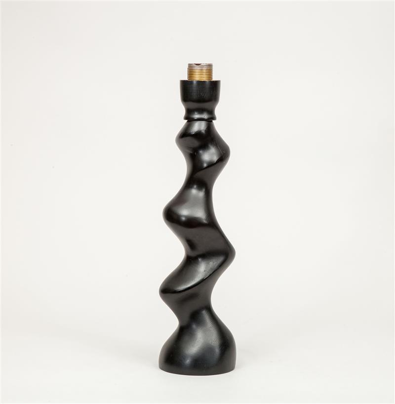 Appraisal: Lamp Continental c Ebonized wood in From the Collection of