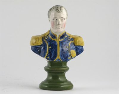 Appraisal: A Scottish pearlware model of Napoleon Bonaparte raised on a