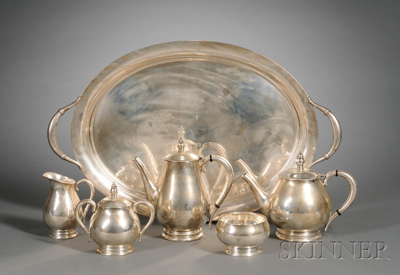 Appraisal: Six Piece International Royal Danish Sterling Tea and Coffee Service