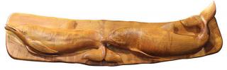 Appraisal: Hawaiian hand carved figural sculpture executed by Jan Orbom Kona