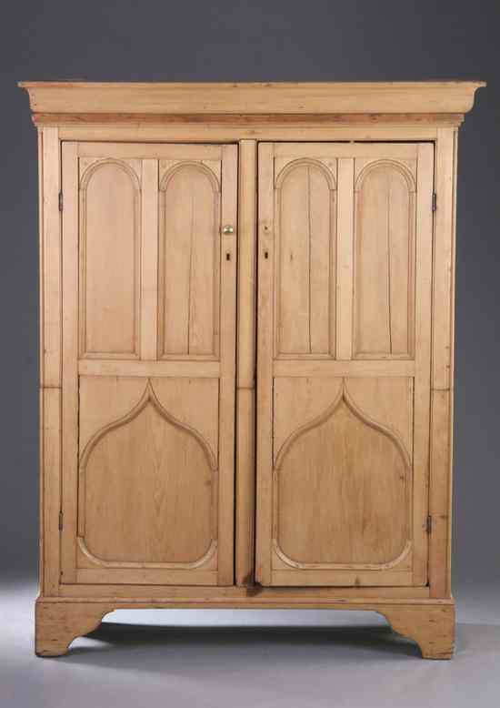 Appraisal: EDWARDIAN PINE CUPBOARD First quarter of the th century Pair