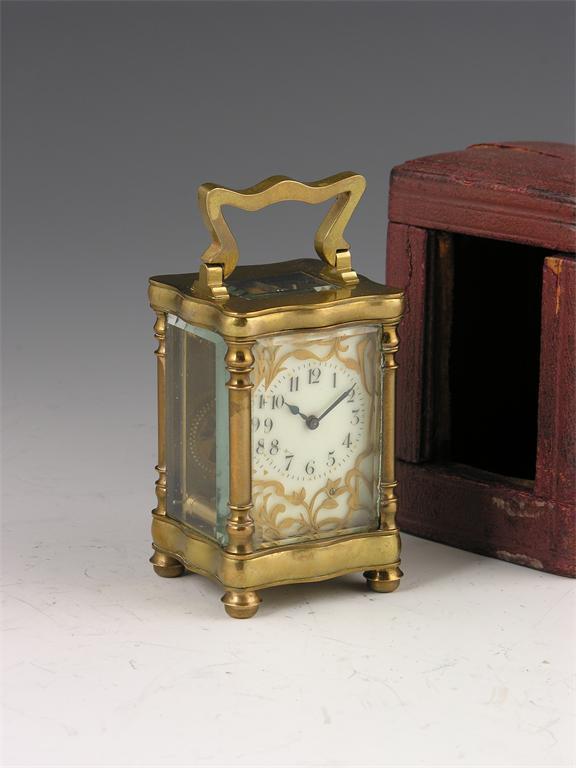 Appraisal: A French miniature carriage timepiece