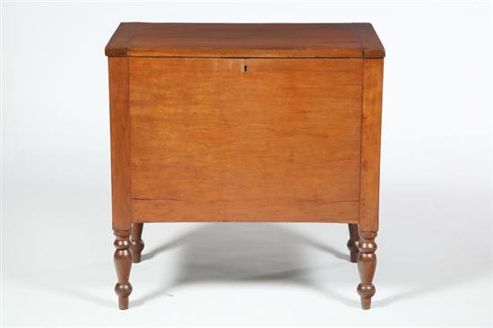 Appraisal: SHERATON SUGAR CHEST Probably Kentucky - cherry and poplar Divided