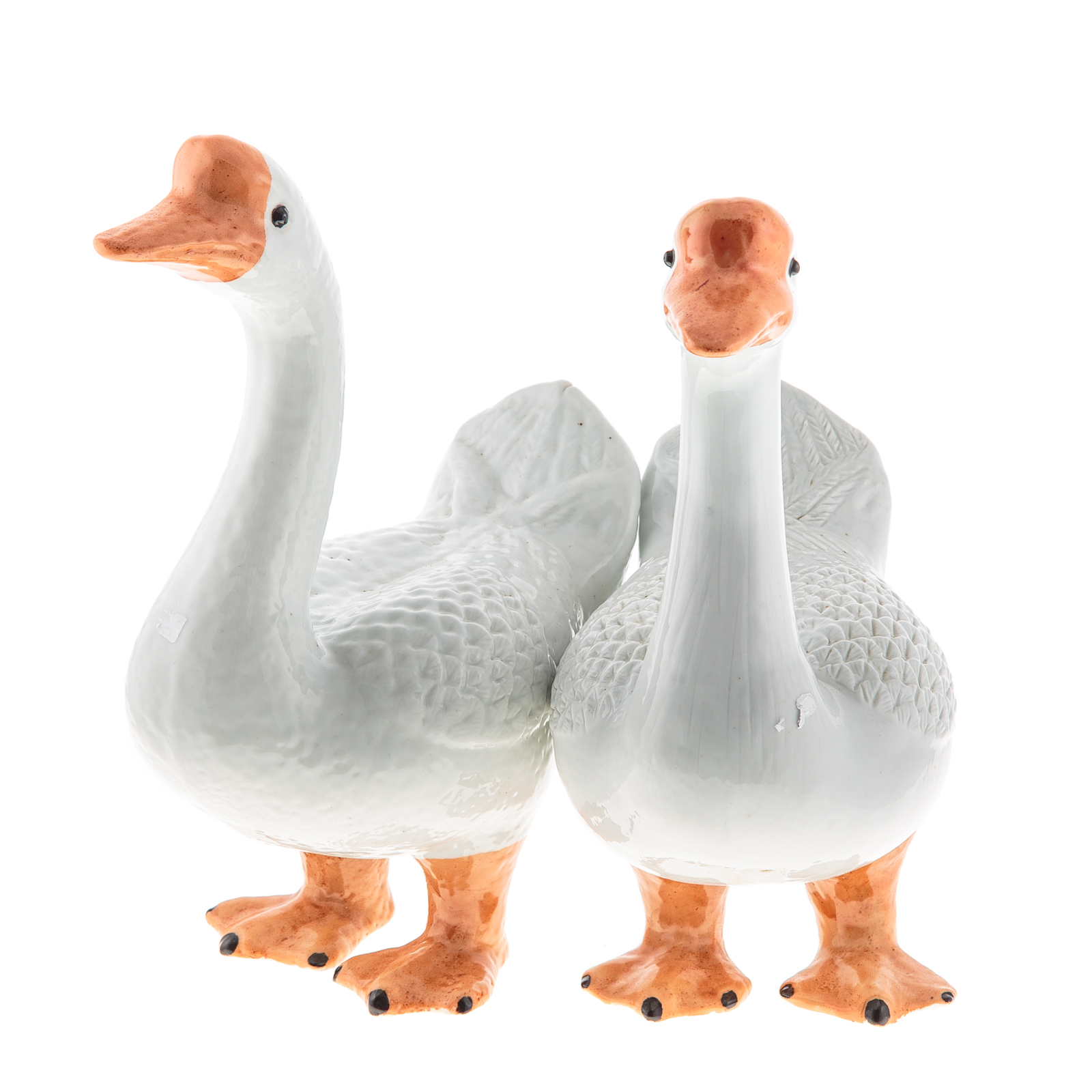 Appraisal: PAIR OF CHINESE EXPORT PORCELAIN PEKING DUCKS in H