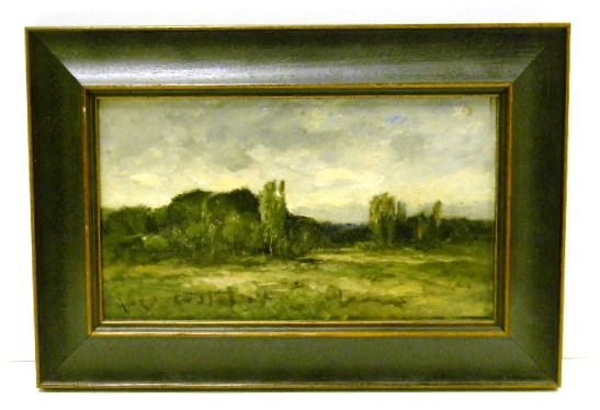 Appraisal: William Henry Howe American - oil on wood panel signed