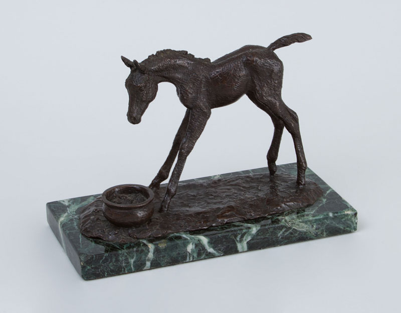 Appraisal: MARILYN NEWMARK - FEED TIME Bronze inscribed ' M Newmark