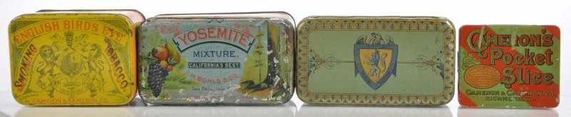 Appraisal: Lot of Round Corner Tobacco Tins Description Lot includes horizontal