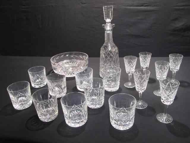 Appraisal: Lot of Waterford cut crystal tumblers cordials decanter and a