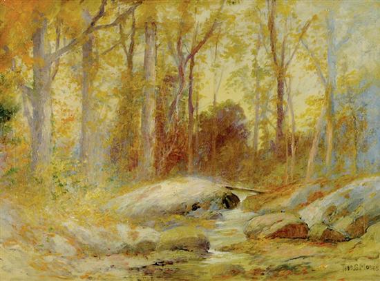 Appraisal: Thomas Gibbs Moses Illinois California - A STREAM IN MAINE