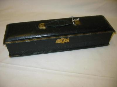 Appraisal: AN EDWARDIAN GLOVE BOX of oblong form with gilt metal