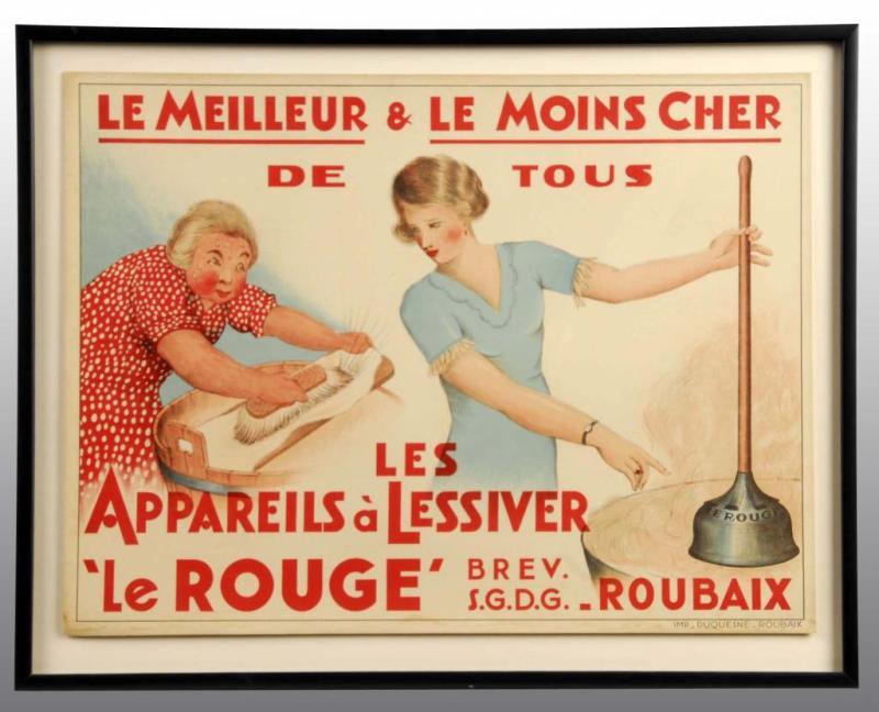 Appraisal: Paper Le Meilleur Le Moins Cher Soap Poster Description European