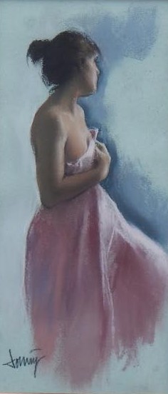 Appraisal: thC British School Female study pastel signed cm x cm