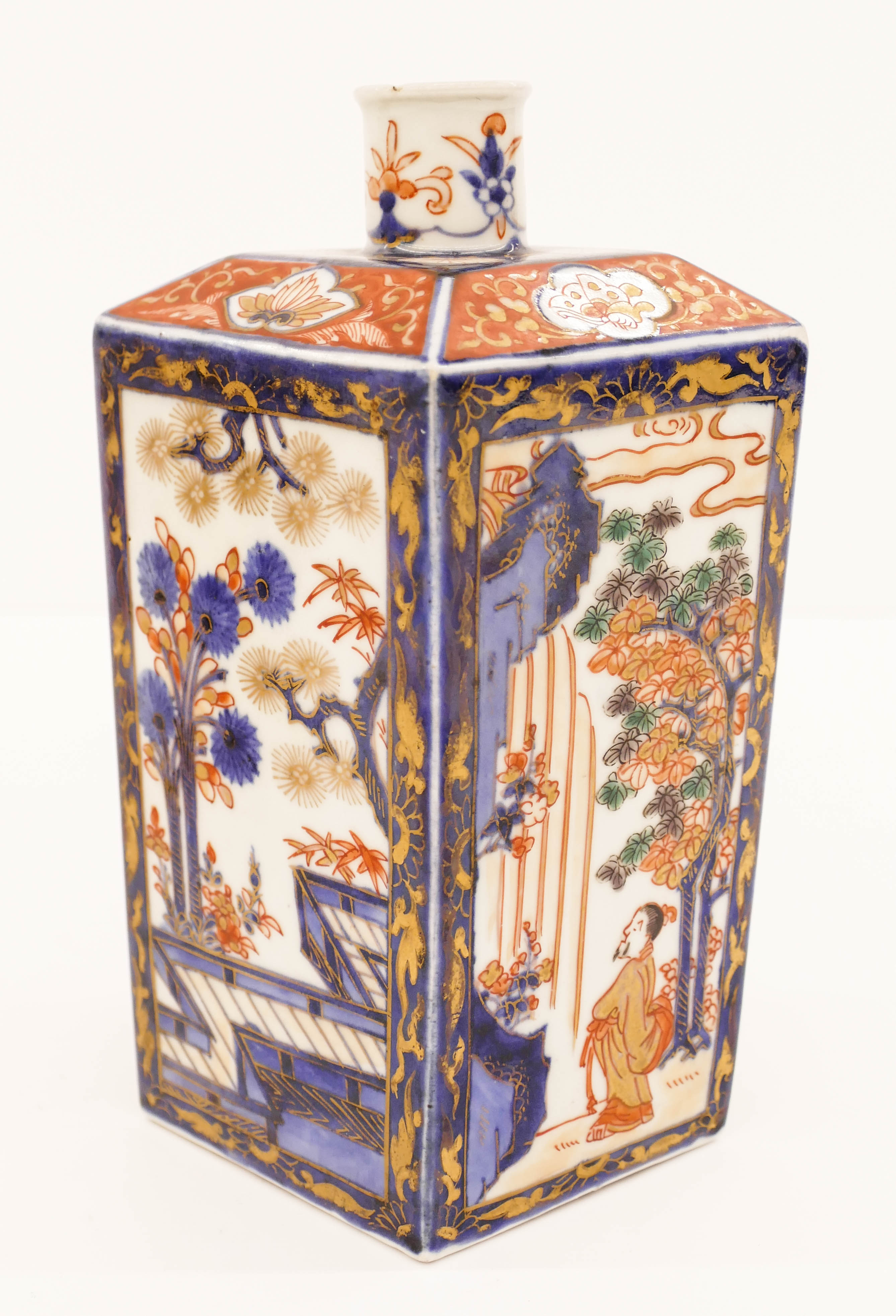 Appraisal: Japanese th Cent Imari Tokkuri Sake Bottle ''x '' Polychrome