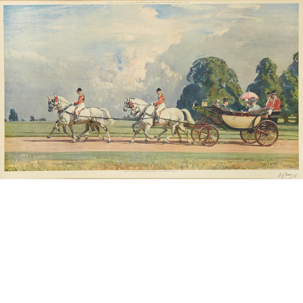 Appraisal: After Sir Alfred James Munnings THE ROYAL FAMILY IN A