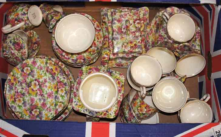 Appraisal: Large collection of Vintage James Kent Dewbarry Chintz to include