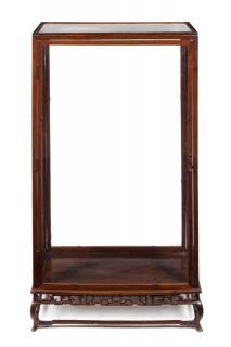 Appraisal: A Rosewood Display Case Height x width x depth inches