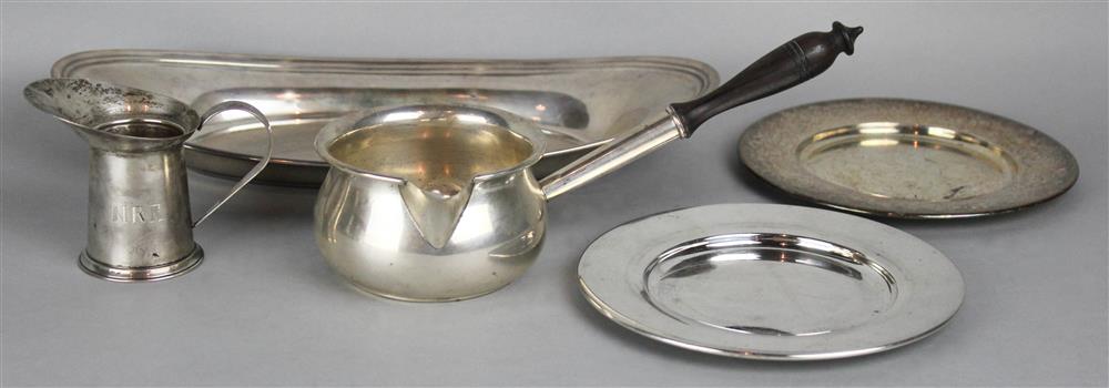 Appraisal: ROGERS SILVER OVAL BREAD TRAY with reeded borders -- in